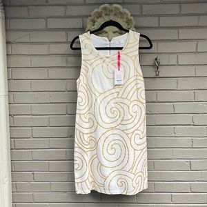 Julie Brown sleeveless shift dress size 8. NWT